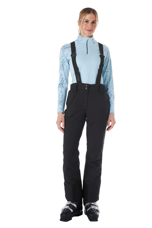 Killtec KSW 249 WMN SKI PNTS 37559-000 Women's Functional Ski Trousers with Removable Straps Black 50