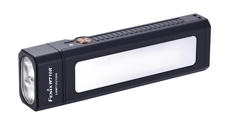 Fenix WT16R, Rechargeable Work Torch & Area Light | 300 Lumens | 115m | 30 Hrs Max | Side Panel COB Flood | Yellow Flash Mode | Wide Body Clip | Magnetic Base & Rear Panel | 2000 mAh | USB-C | IP66