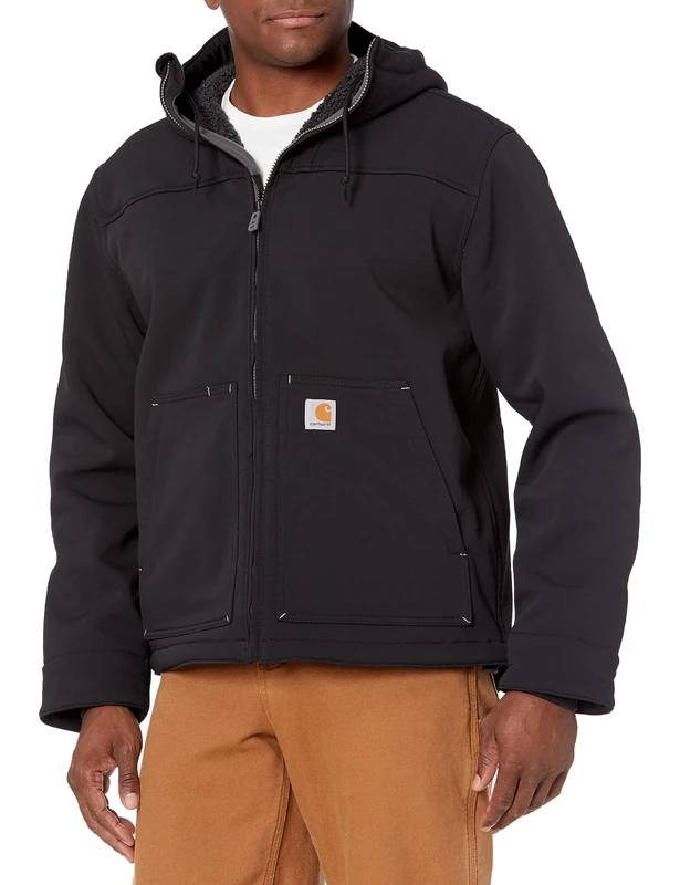 Carhartt Men's Super Dux™ Relaxed Fit Sherpa-Lined Active Jac, Black, XL