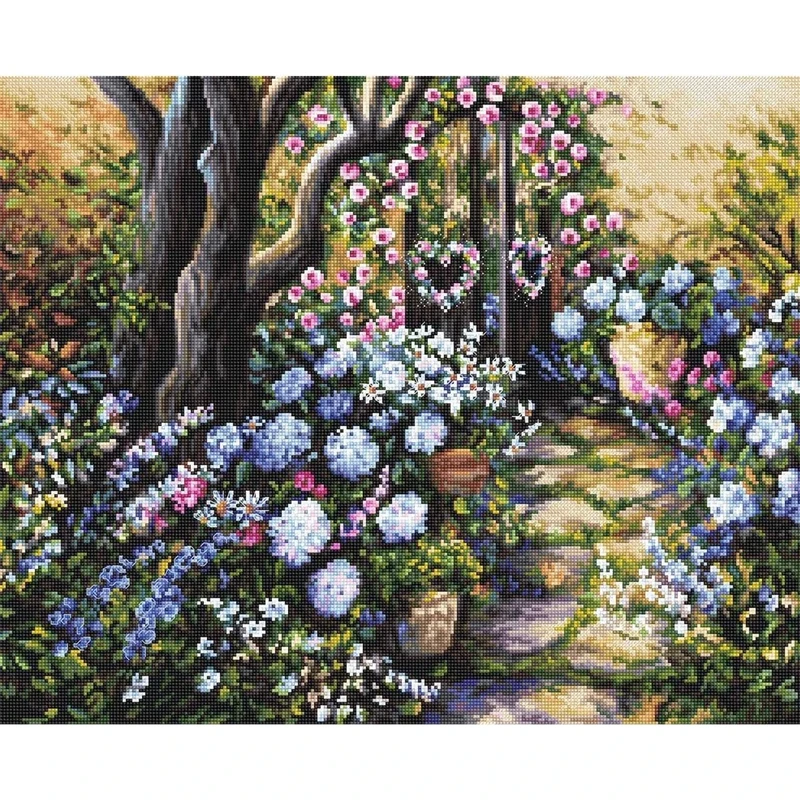 Letistitch Cross Stitch Set, Multicoloured, 39x32cm