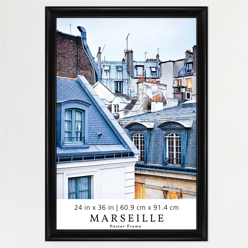 MCS, Black Marseille Poster Frame, 24x36 Inch, 24 x 36 - Image 1