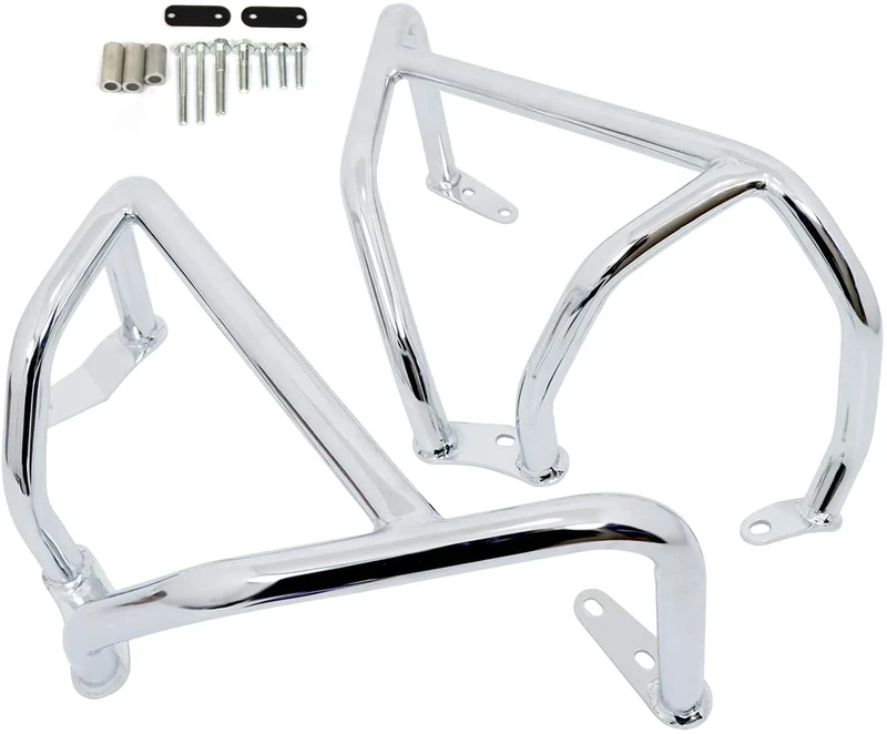 Worldmotop for GL800 Engine Guard Crash Bars fits for Honda Gold Wing 1800 GL1800 F6C Goldwing 1800 2018 2019 2020 2021 2022 Highway Bars Protector (Chrome)