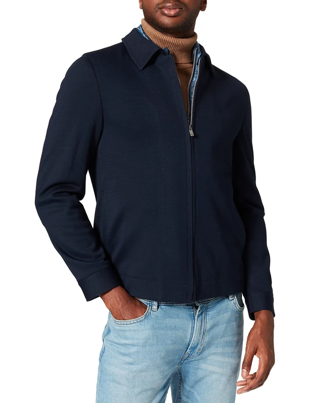 Pierre Cardin Men's Herren Sakko Gemustert Victor-4-Vest Futureflex Blazer, Blue, 36R