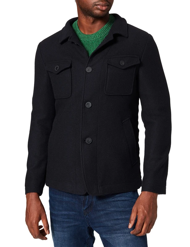 Pierre Cardin Men's Herren Sakko Gemustert Mac-2 Futureflex Blazer, Blue, 42S