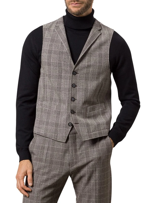 Pierre Cardin Men's Herren Anzug-Weste Gib Futureflex Vest, Beige, 56 - Image 1