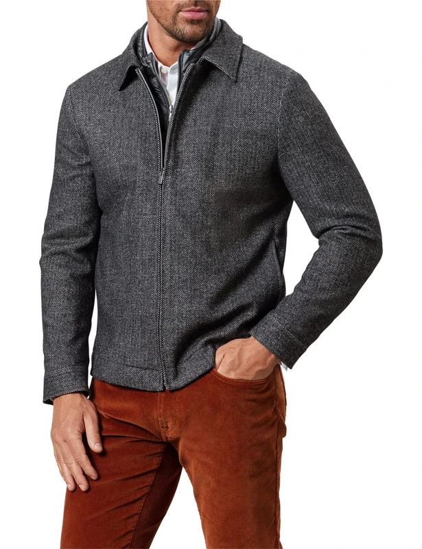 Pierre Cardin Men's Herren Sakko Gemustert Victor-4-Vest Futureflex Blazer, Grey, 42R