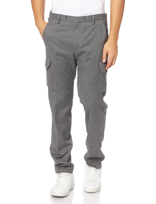 Pierre Cardin Men's René Futureflex Mix & Match Suit Trousers Pants, Gray, 28