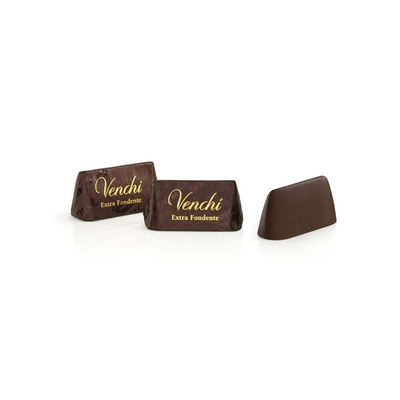 Venchi - Extra Dark Gianduiotti Bulk Bag, 75% Cocoa and only "PGI Piedmont Hazelnut", 220,4 lb, Vegan, Gluten-Free, Dye-free and Preservative-Free