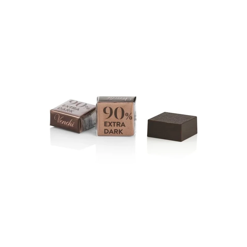 Venchi - 90% Extra Dark Cube, 1 kg - Coffee Chocolates - Gluten Free - Vegan