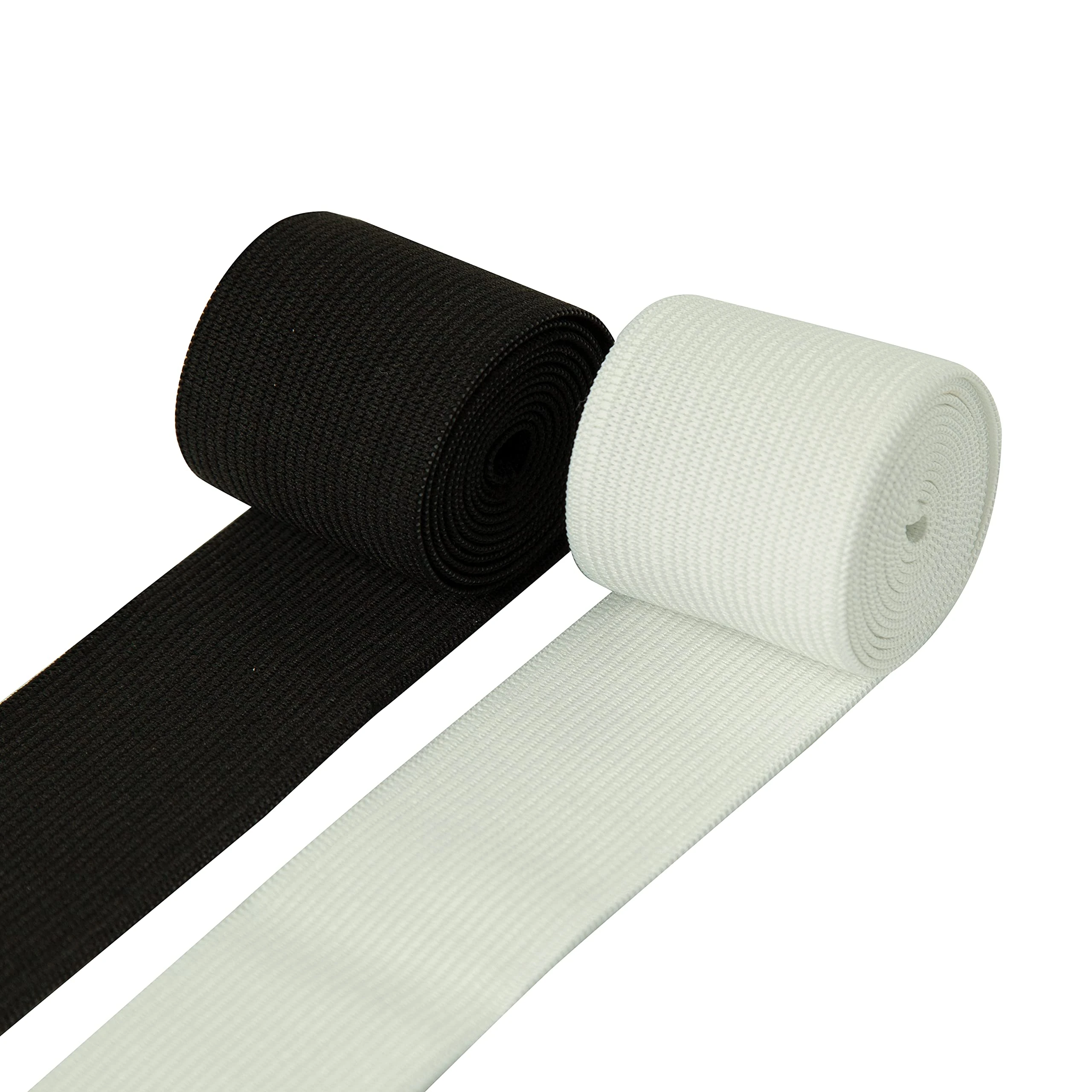 Shelver Elastic for Sewing, Wide Waistband Elastic in Widths: 20/25/40/50/75mm (Black, 40mm x 3m)