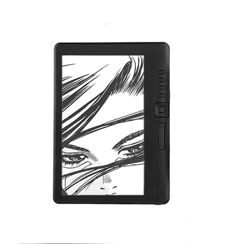 FOLOSAFENAR 7Inch 11MM Thiner E Book Reader, E Book (EPUB，PDF，TXT，FB2，PDB) + Music + Video Fuction Bookmark Function No Reflection Reduction Paper Reading(4G)