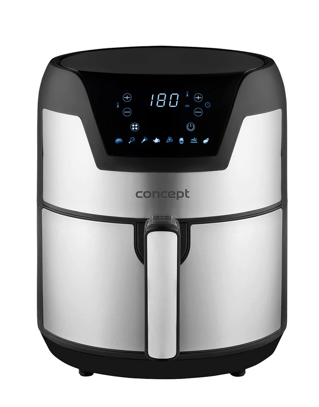 Concept FR3500 friteuse Unique 3,5 L Autonome 1500 W Friteuse d’air chaud Noir, Métallique