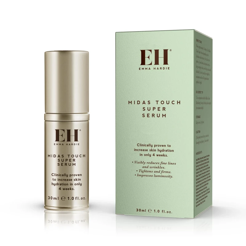 Emma Hardie 30ml Midas Touch Super Serum with Hyaluronic Acid, Visibly Reduces Fine Lines & Wrinkles, Increases Hydration & Tightens & Firms Skin, Suitable for Sensitive Skin, Vegan & Cruelty Free