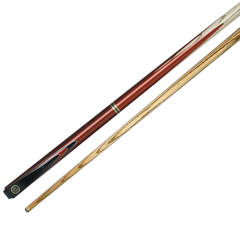 BCE Unisex Ps-10 Keyline 2 Piece North American Ash Snooker & Pool Cue 145cm 9 5mm tip, black butt/natural wood shaft, 57 UK