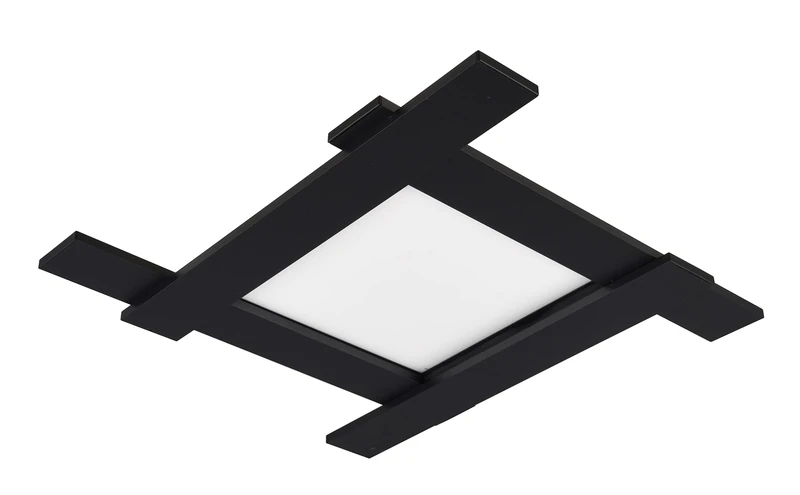 Trio Leuchten Belfast 675510532 LED Ceiling Light Metal Matte Black with 4X 3.5 + 18 Watt LED, Switch Dimmer - Image 1