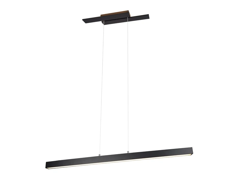 Trio Leuchten Belfast 375510432 LED Pendant Light with 44 Watt LED Switch Dimmer Matte Black