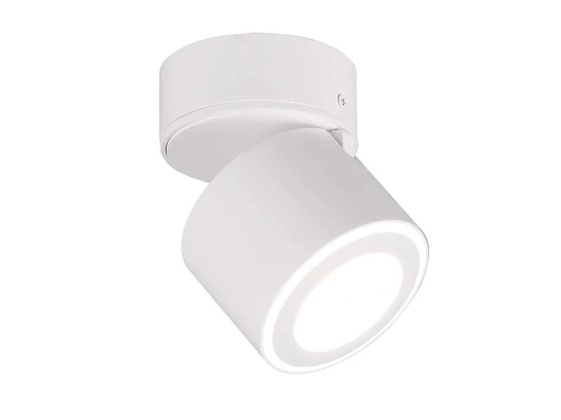 Trio Leuchten Taurus 652910131 LED Recessed Ceiling and Surface-Mounted Light Metal White Matt with 3.5 Watt + 1.5 Watt LED