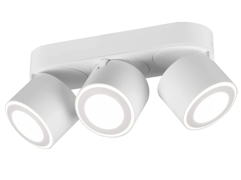 Trio Leuchten Taurus 652910331 LED Recessed Ceiling Light with 3X 3.5 Watt and 3X 1.5 Watt LEDs Matte White