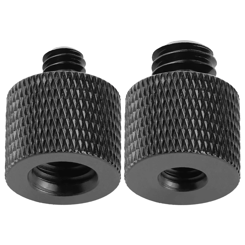 Frgyee Camera Screw Adapter Thread 1/4" Male to 3/8" Female and 3/8" Male to 1/4" Female Adapter Set for Camera Monitor, Tripod, Mount