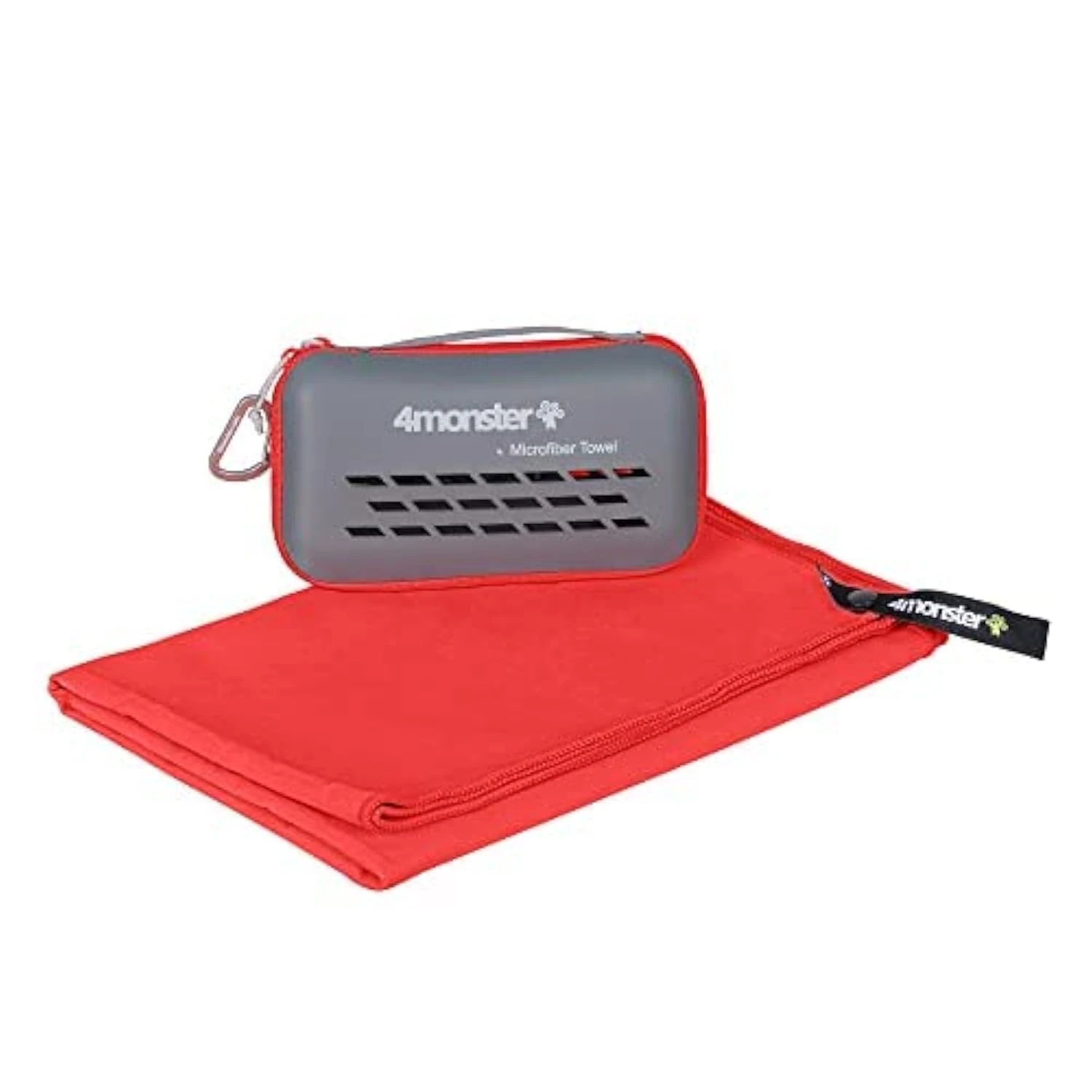 4Monster Microfibre Travel Towel - Quick Dry, Lightweight, Ultra Soft, Super Absorbent Compact Camping Towel for Sports, Gym, Beach, Camping, Yoga, Swimming, Hiking