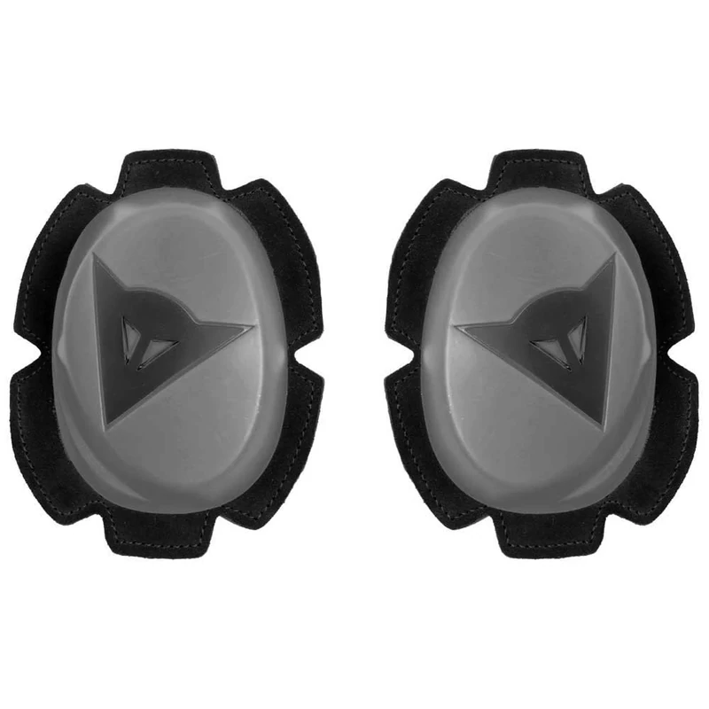 Dainese - Pista Knee Slider, Polyurethane Motorbike Knee Pads, Smooth Contact with Track and Asphalt, Motorcycle Slider with Velcro Closure, Anthracite/Black