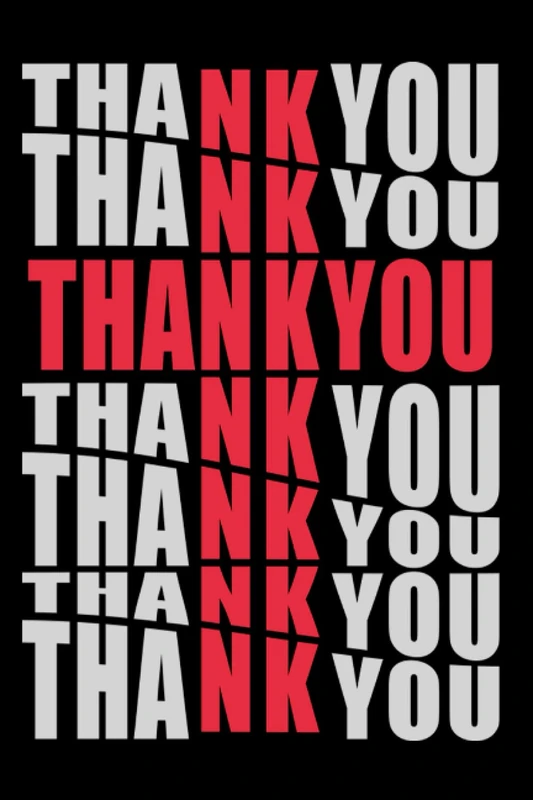 Thank You: 333 Blank Notebook Pages Ask and you shall receive. Write to your wishes they will all come true.
