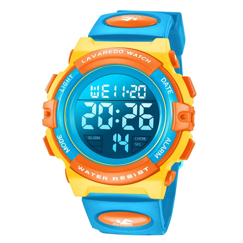 BEN NEVIS Kids Watch,Boys Watch for 6-15 Year Old Boys,Digital Sport Outdoor Multifunctional Chronograph LED 50 M Waterproof Alarm Calendar Watch for Children with Silicone Band