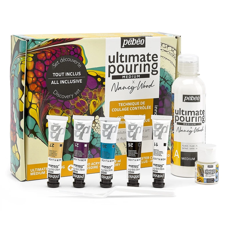 Pebeo Ultimate Pouring Medium, Assorted, 5x26x20cm - Image 1