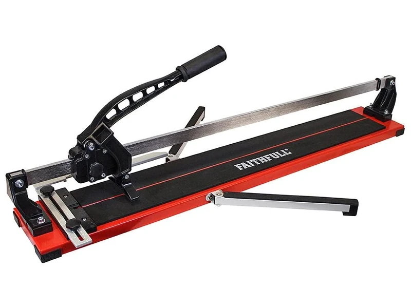 Faithfull Professional Tile Cutter - 900mm (35in) Square, 635mm Diagonal, 14mm Thick Cutting Capacity for Wall & Floor Tiles