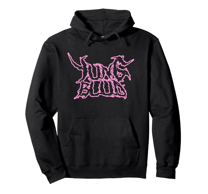 Yungblud Official Dead Happy Pink Negative Pullover Hoodie - Image 1