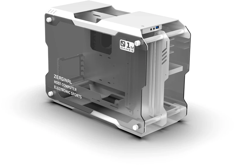 Zeaginal ZC-01M Open Micro-ATX Case (Silver)