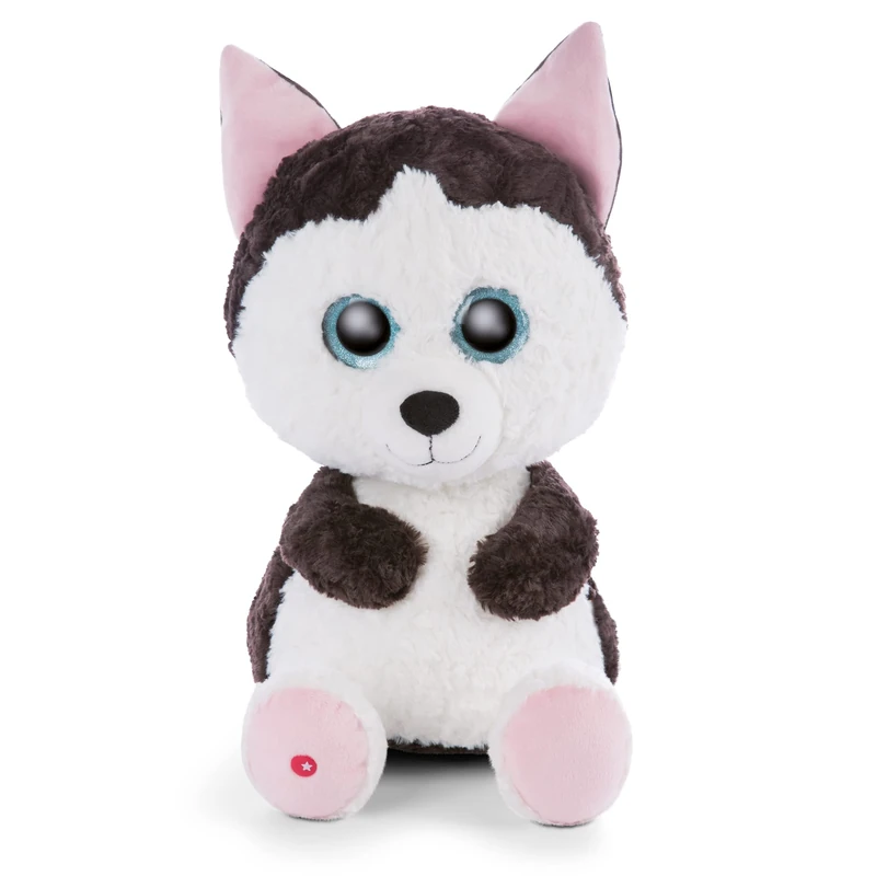 NICI Glubschis: The Original – Glubschis Husky Barkley 45 cm – Stuffed animal Huskies with big, glittery eyes – Fluffy soft toys for cuddly toy lovers