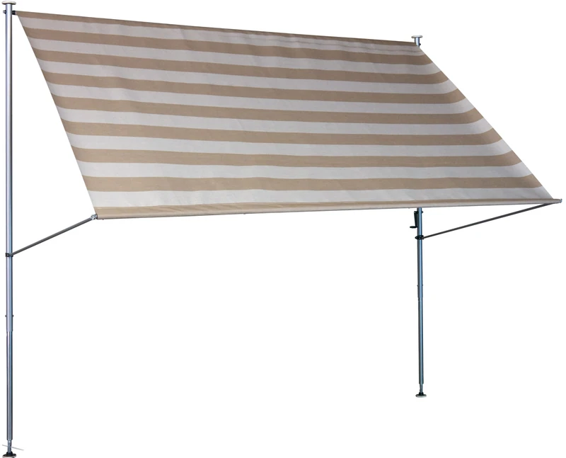 Angerer Clamp Awning Premium Stripes Taupe 300 cm Clamp Awning