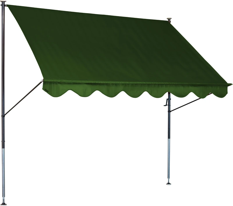 ANGERER Clamp Awning Standard Plain Green 250 cm Clamp Awning