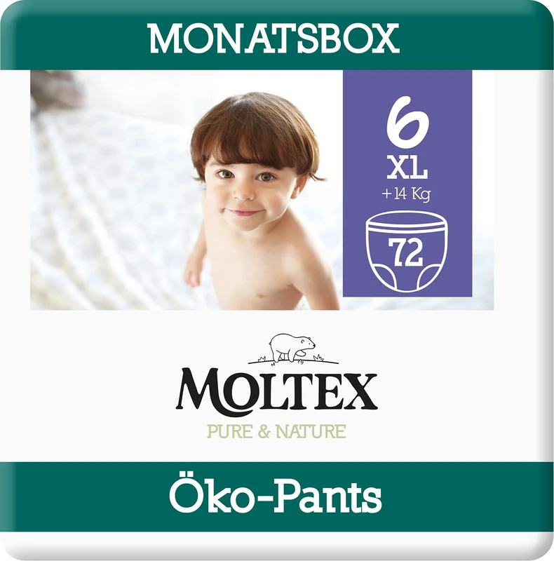 Moltex Pure & Nature Eco Trousers Size 6 (+14 kg) – 72 Trousers