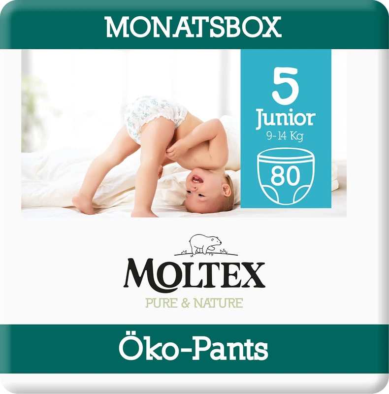 Moltex Pure & Nature Eco-Friendly Trousers Size 5 - 80 Count