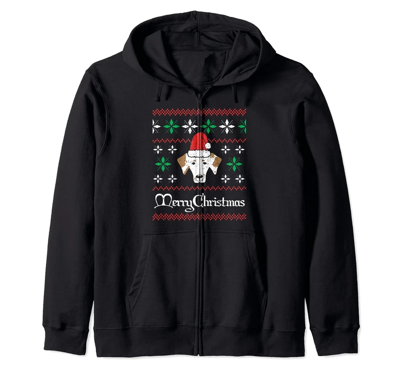 Christmas: Merry Christmas - Dogs Sayings Zip Hoodie