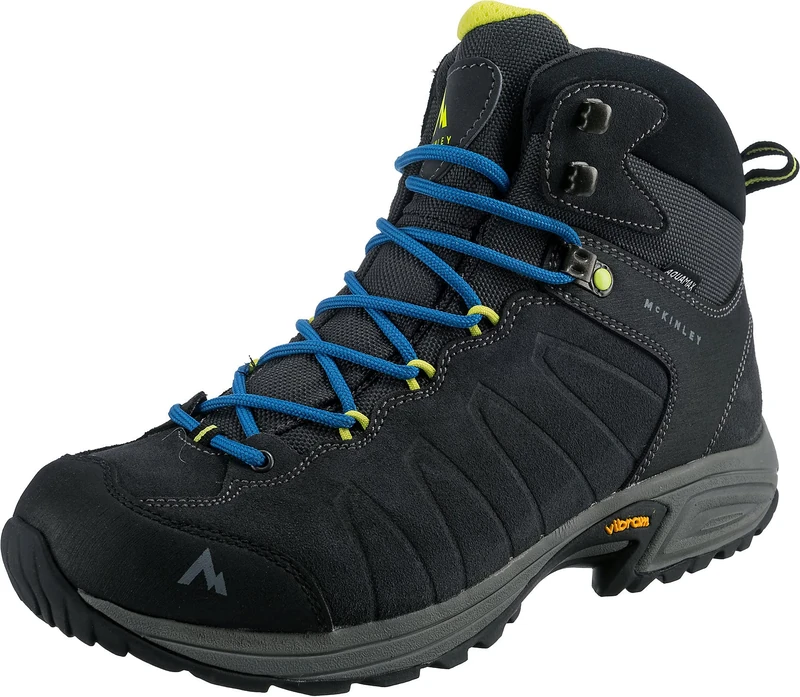 McKINLEY Men's Denali II Mid AQX Walking Shoe, Anthracite/Blueroyal, 8.5 UK