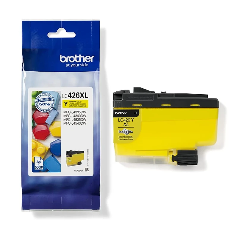 Brother LC-426XLY Inkjet Cartridge, Yellow, Single Pack, High Yield, includes 1 x Inkjet Cartridge, Brother Genuine Supplies