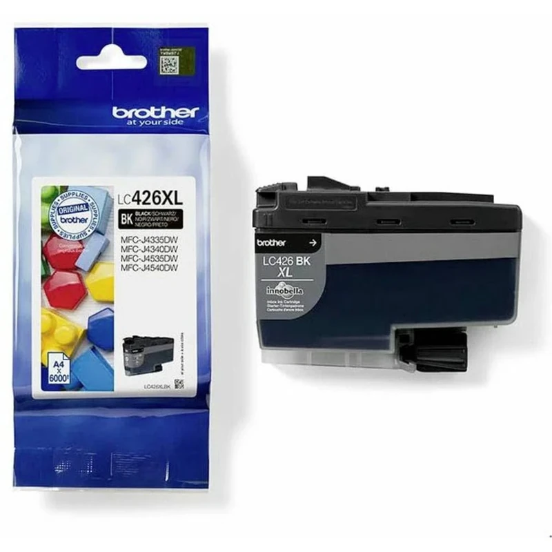 Brother LC-426XLBK Inkjet Cartridge, Black, Single Pack, High Yield, includes 1 x Inkjet Cartridge, Brother Genuine Supplies