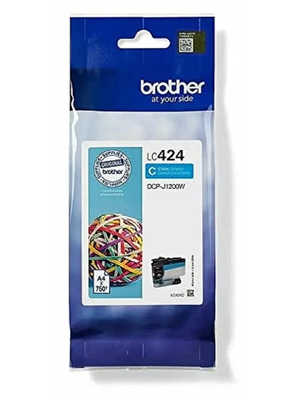 Brother LC-424C Inkjet Cartridge, Cyan, Single Pack, Standard Yield, includes 1 x Inkjet Cartridge, Brother Genuine Supplies