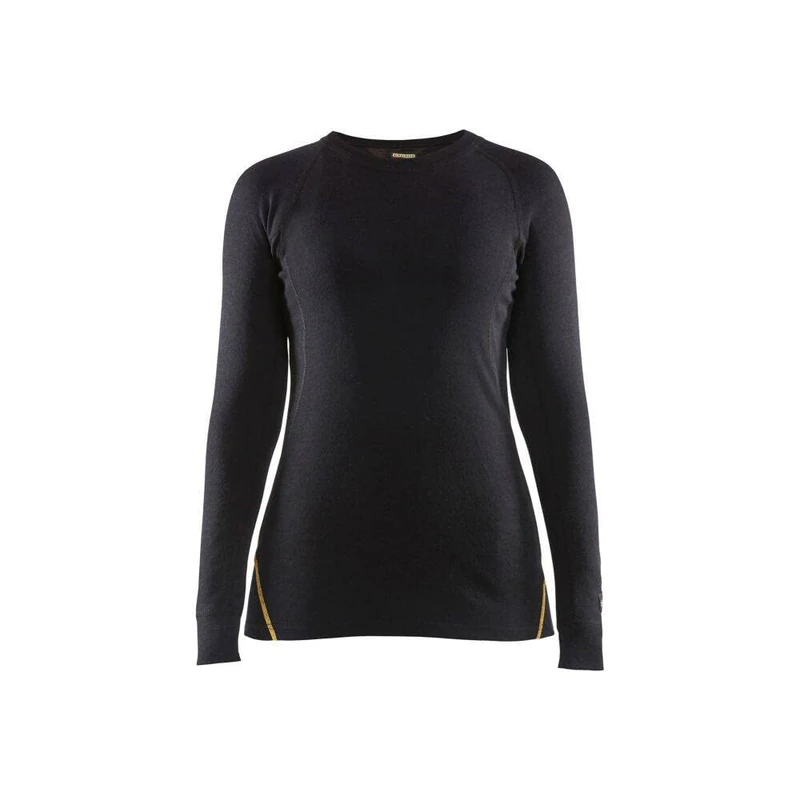 Blaklader Women's Flame Retardant Thermal T-Shirt, Black, XL