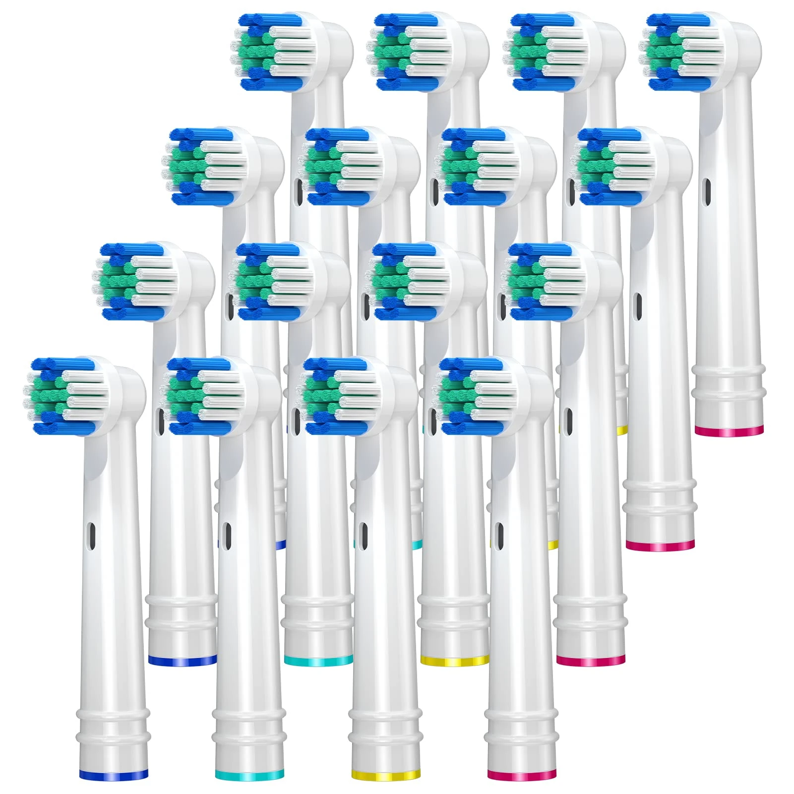 REDTRON Toothbrush Heads for Oral B Electric Toothbrushes, Replacement Brush Head for Oral B(16 Pack), EB17-P Precision Clean Brush Heads Fit for pro 1000/3000/5000, Vitality Smart Genius Series