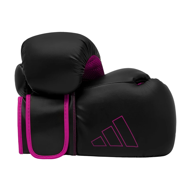 Adidas Hybrid 80 Boxing Gloves Black/Pink 6 oz
