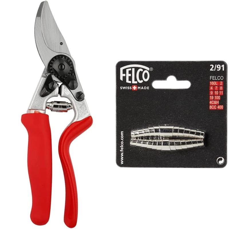 FELCO Model 7 Secateurs (Large, Rotating Handle) & Spare Springs for Models 2/4/7/8/9/10/11/100