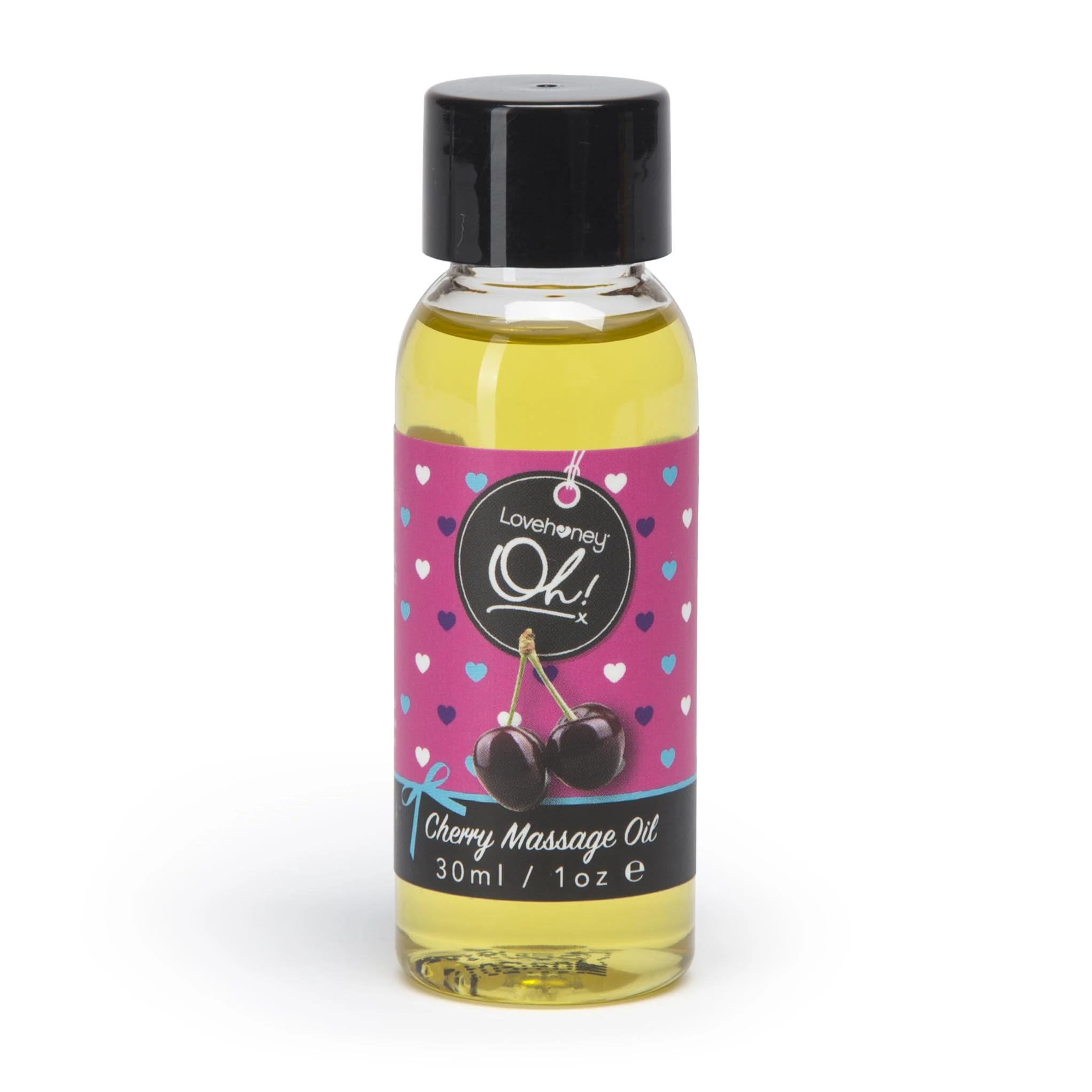 Lovehoney Cherry Massage Oil - Infused with Essential Oils - Vegetarian Friendly - 30ml