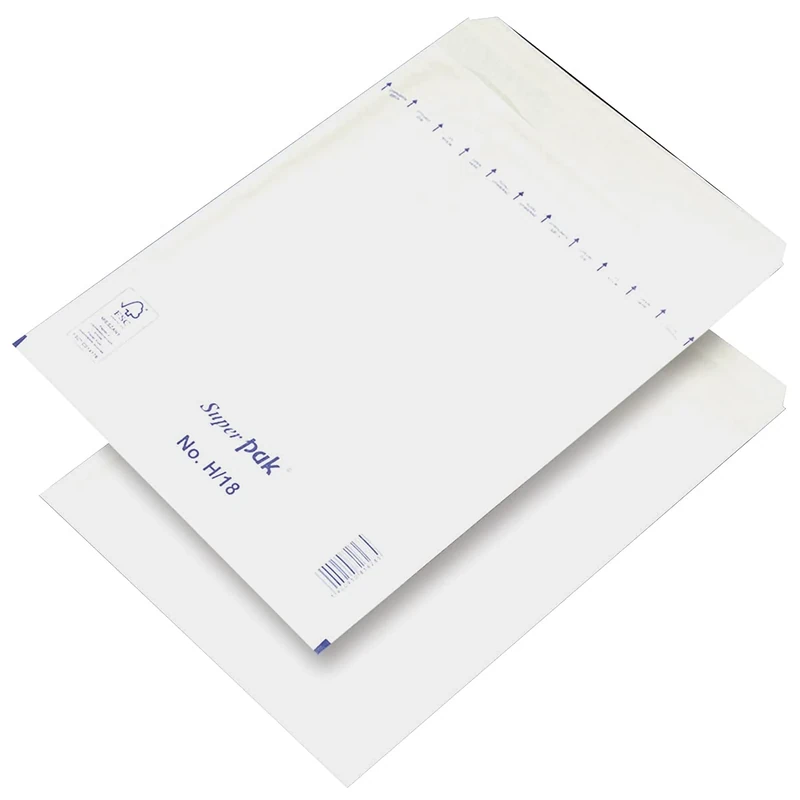 Bubble Lined Self-Seal Enveloper Office Products HK H18 270x360mm/290x370mm 100pcs White/Envelopes and Shipment Accessories/Type-Self-Adhesive Bubble/Kind-HK/Colour-White/Format-H18