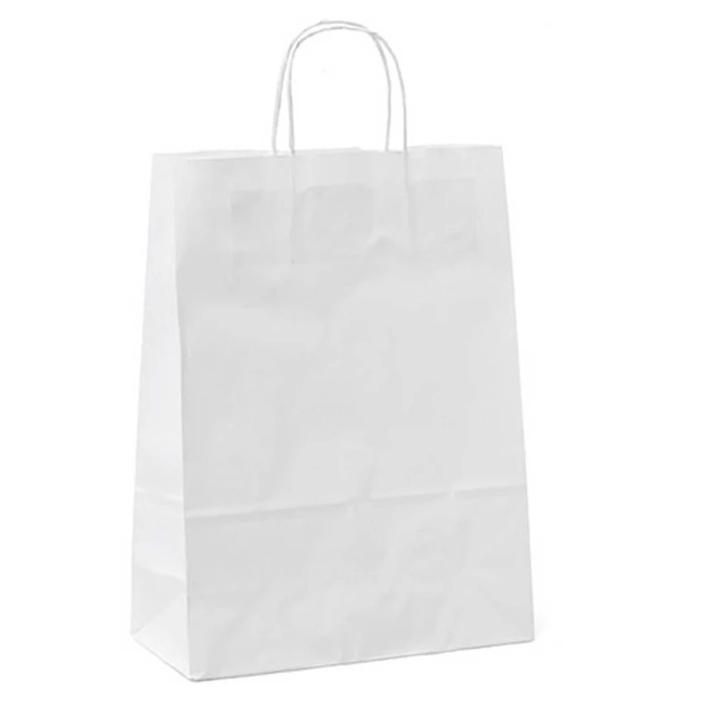 Mainetti Bags Paper Shoppers - Drawstring Handles - 54 x 14 x 45 cm - Neutral White Pack of 10