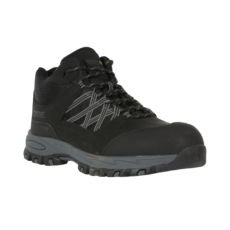 Regatta Professional Mens Sandstone Hiker Safety Boots, Black, 9 UK