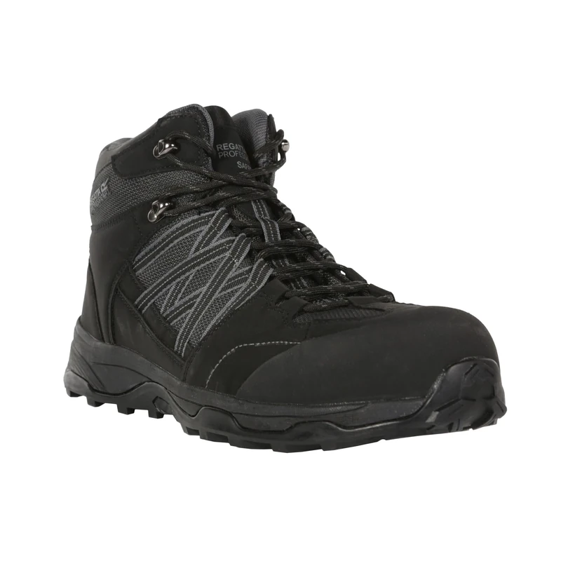 Regatta Professional Mens Claystone Hiker Safety Boots, Black, 11 UK